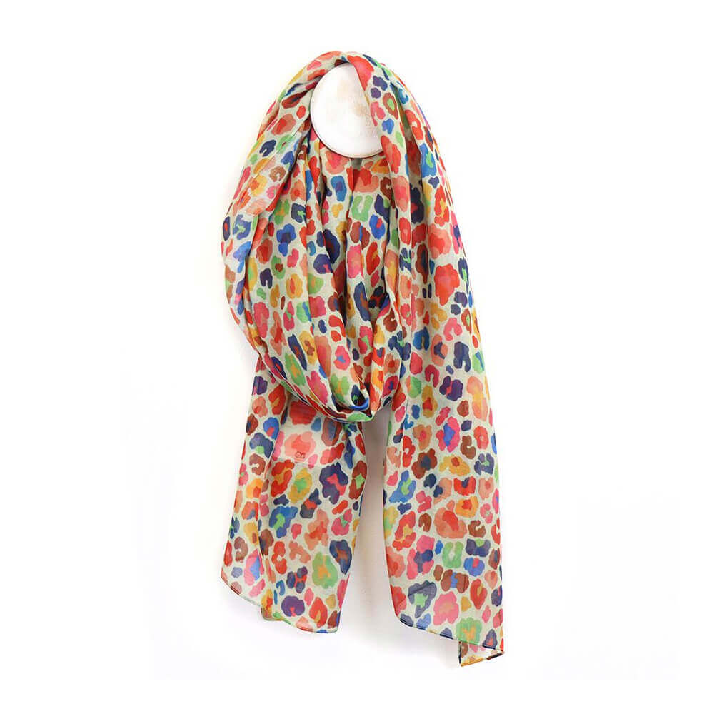 Peace of Mind Recycled Multicolour Animal Print Scarf